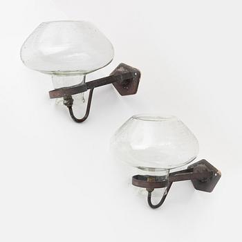 A pair of Swedish Modern wall lights, ASEA, 1940's/50's.