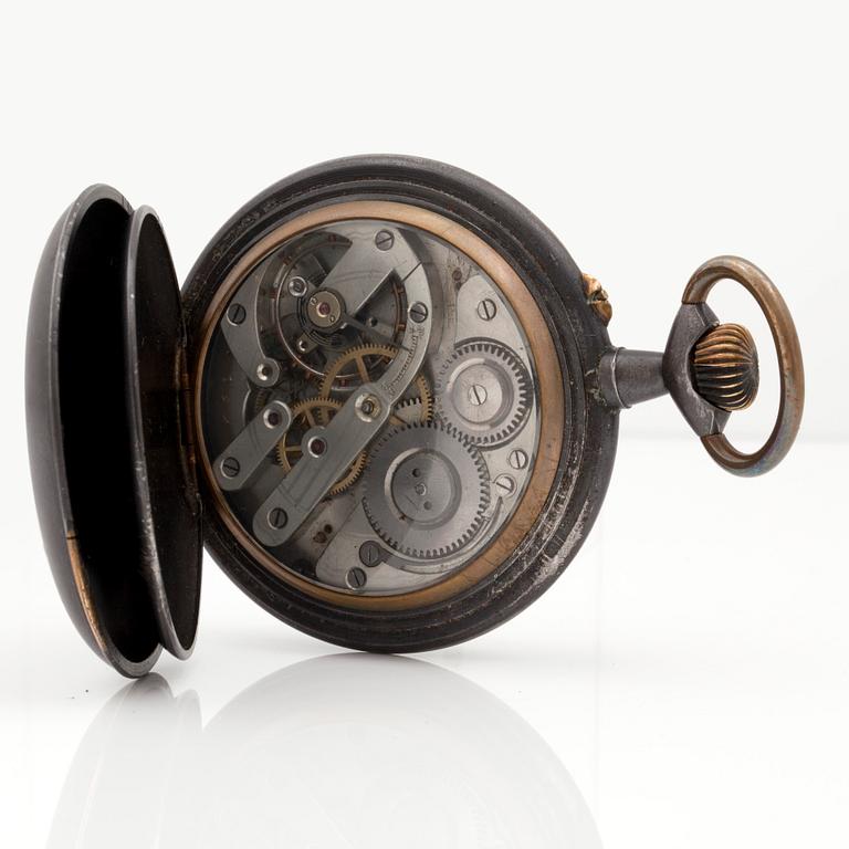 POCKET WATCH, 67,5 mm, calendar,