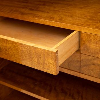 Erik Matsson, a Swedish modern marquetry cupboard, 'The season', HC Möbler AB Harry Carlsson, 1942.