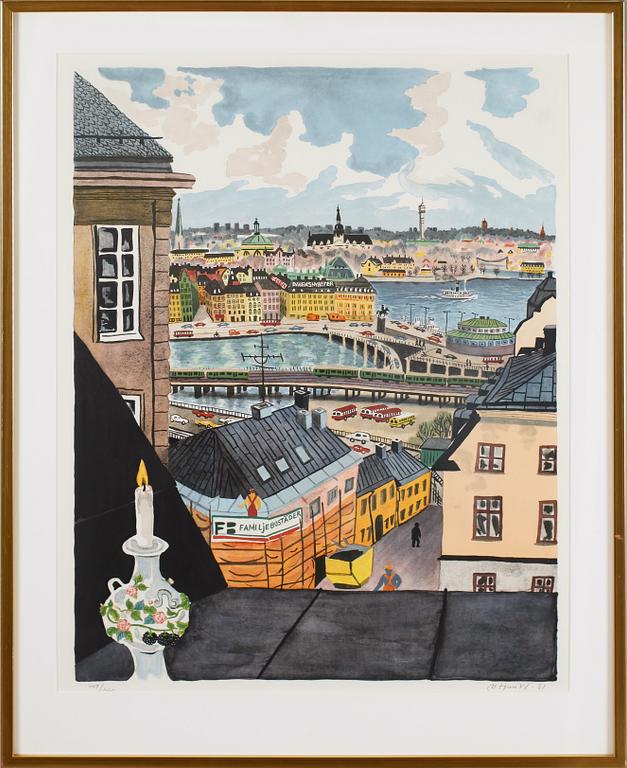 MONA HUSS WALLIN. Litografi, signerad 449/460.