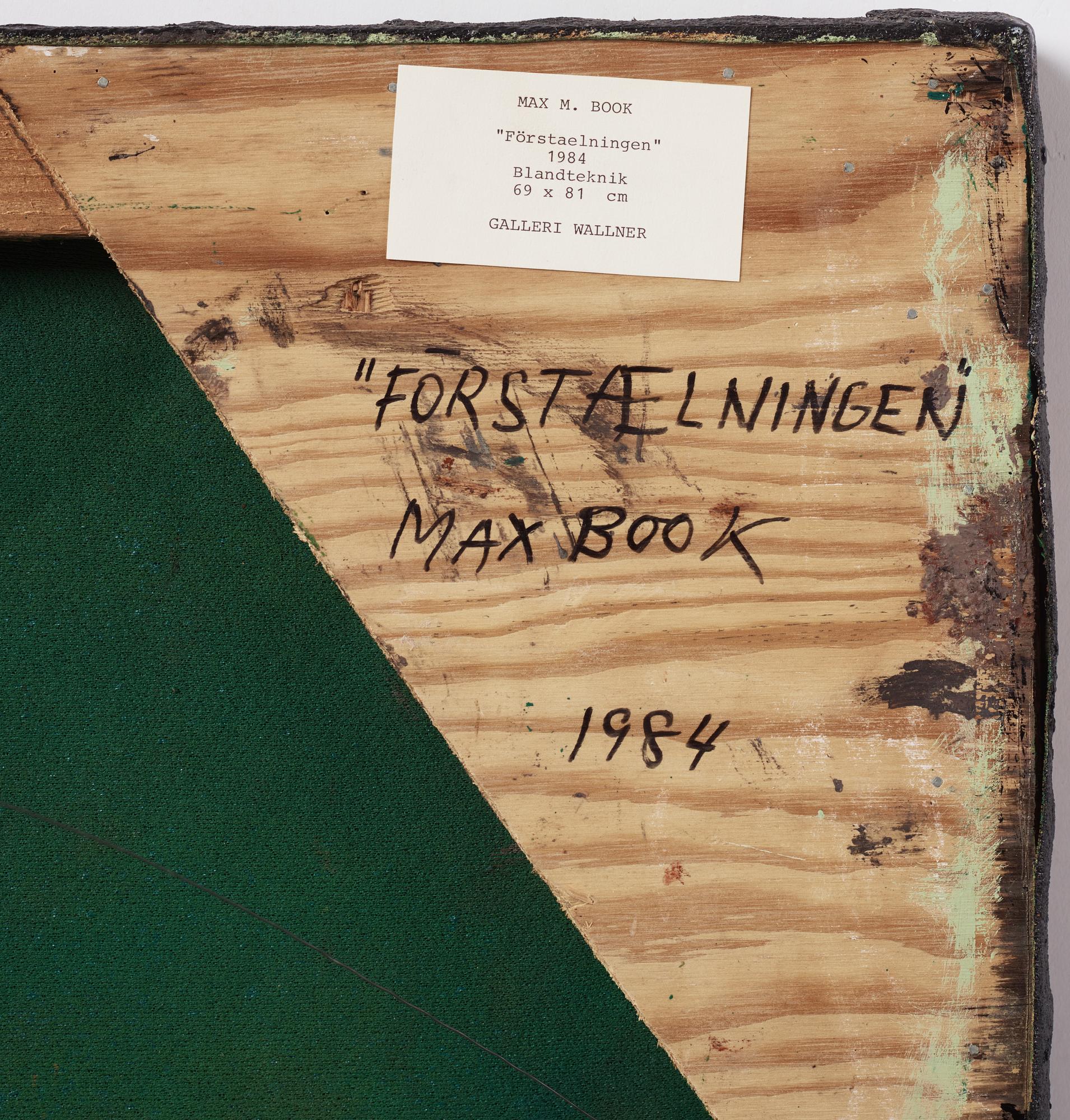 Max Mikael Book, "Förstælningen".