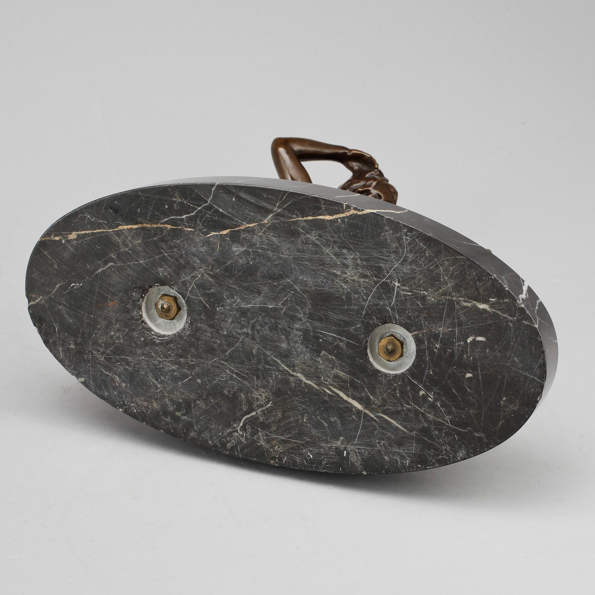 ERICH SCHMIDT-KESTNER, skulptur, brons, signerad, gjutarmärkt Aktien Gesellschaft Gladenbeck.