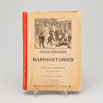 JENNY NYSTRÖM, tuschteckning, monogramsignerad samt BOK-"Barnhistorier" - J.C von Hofsten med teckningar av Nyström.