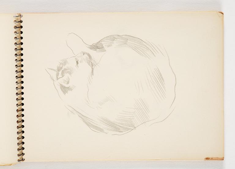 Lotte Laserstein, 4 skissböcker med blyertsteckningar.