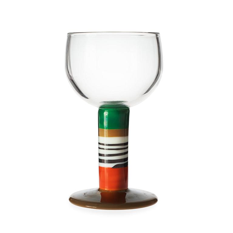 A Gunnar Cyrén glass goblet, Orrefors 1967.