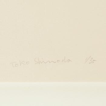 Toko Shinoda, färglitografi. Signerad och numrerad 1/35.