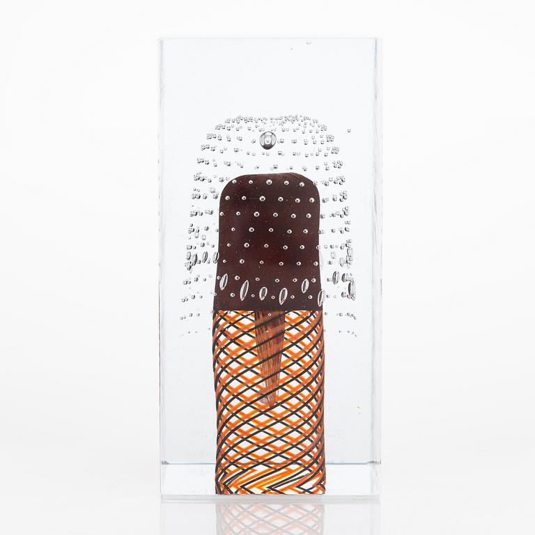 Oiva Toikka, juhlakuutio, signeerattu Tuonelan Joki, Kalevala 150 Oiva Toikka Nuutajärvi 24/50.