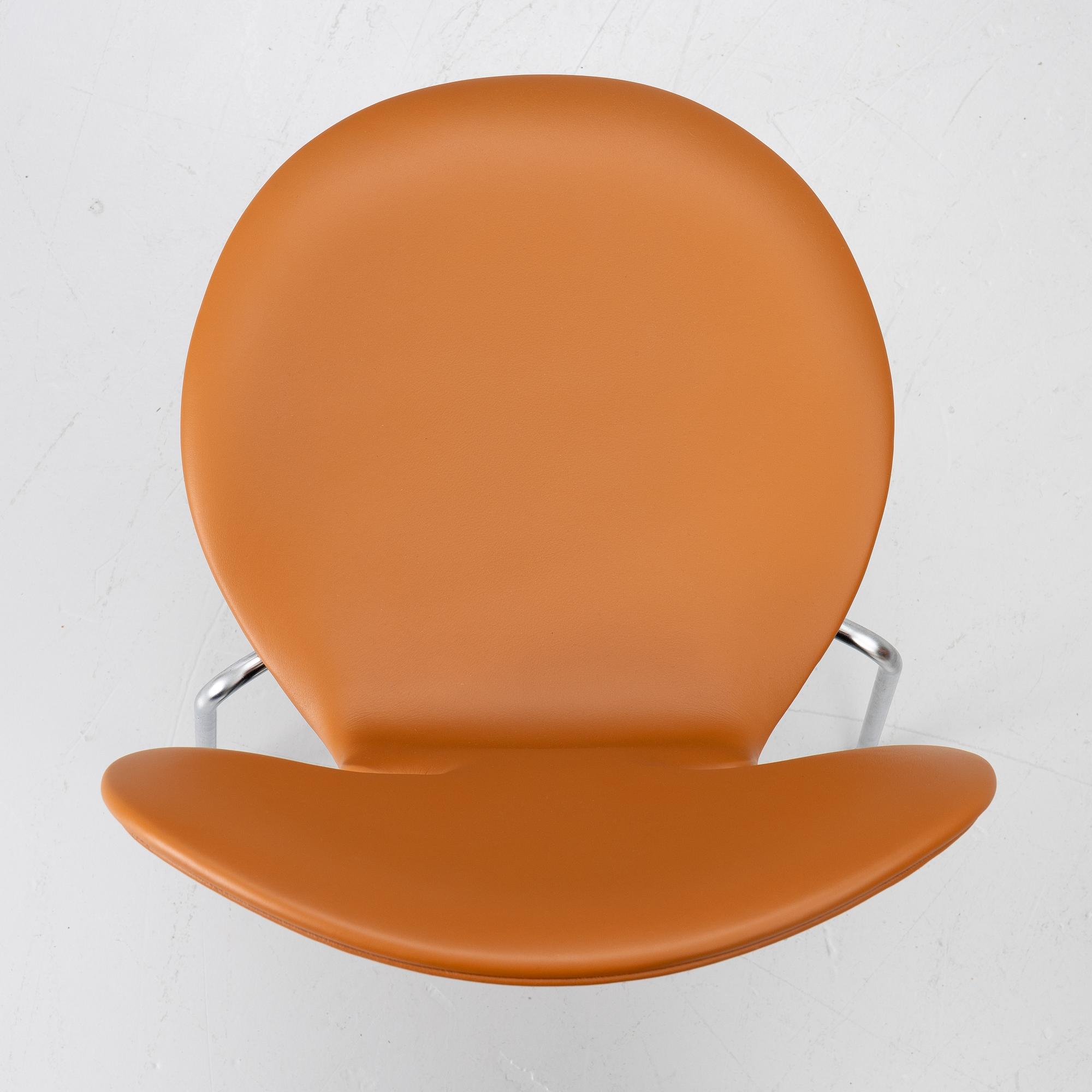 Arne Jacobsen, Stolar, 6 st, "Myran", Fritz Hansen, 1950/60-tal.
