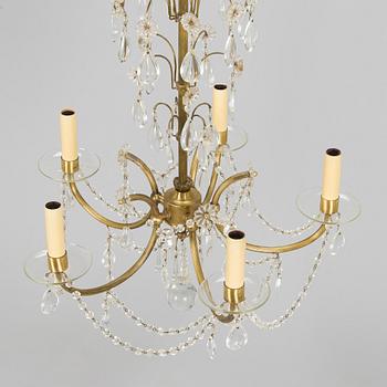 Paavo Tynell, a mid-20th century chandelier, model 1471/5 for Idman Finland.
