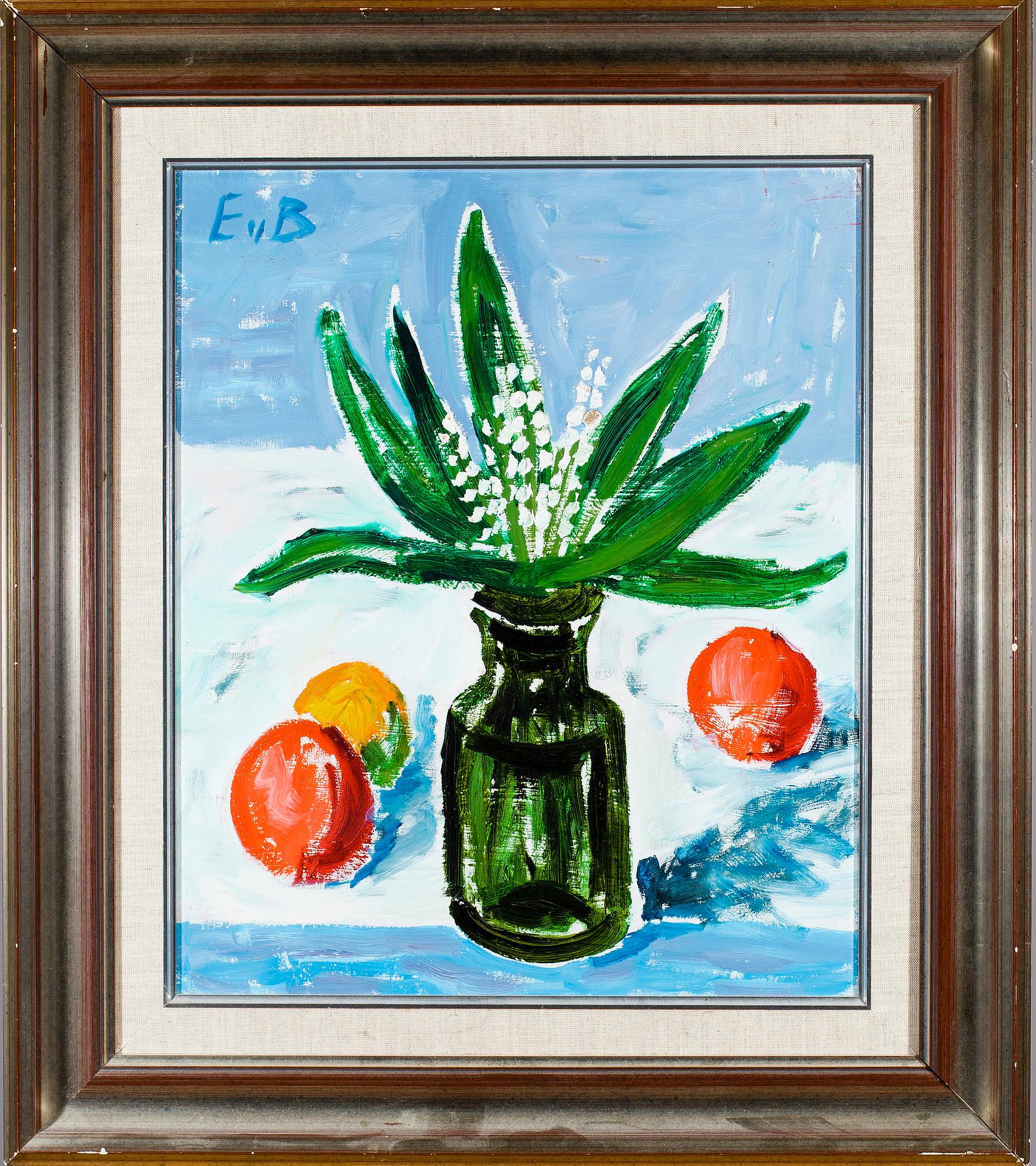 EERO VON BOEHM, olja på pannå, signerad.