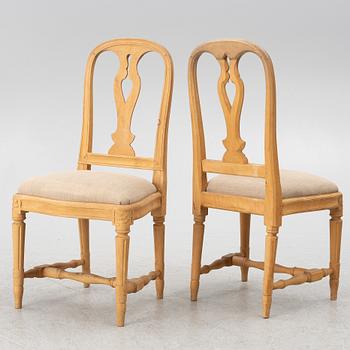 Three 'Hallunda' chairs, Ikea, 1990's, Gustavians style.