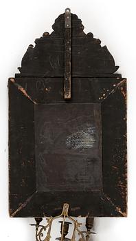 SPEGELLAMPETTER, ett par, barockstil, 1800-talets slut.