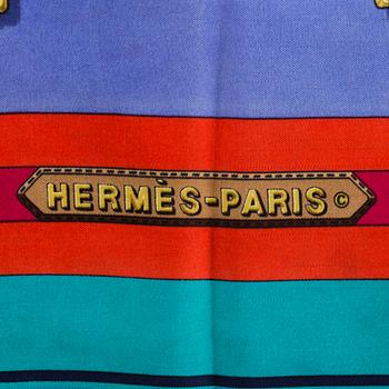 SCARF,  Hermès, "Sangles", issued 1985.