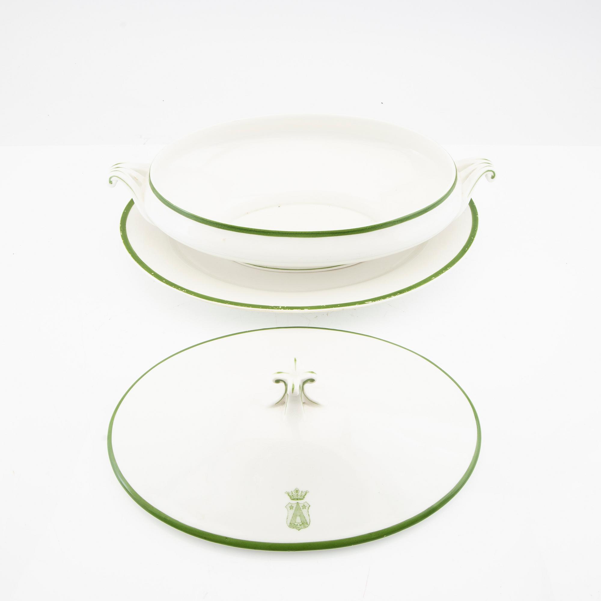 Servis 49 dlr Gustavsberg omkring 1900, porslin.