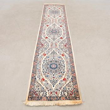 Nain gallery rug, old, approximately 294x67 cm.