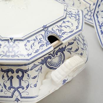 An earthenware tableware set of 78 pcs, "Arona" by Rörstrand, in production 1902-1910.