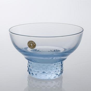 DESSERTSKÅLAR, 16 st, "Tarantella", Glimma Glasbruk, omkring 1900-talets mitt.