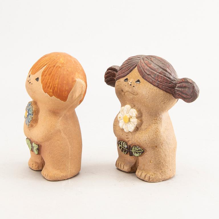 Lisa Larson,  figuriner, 2 st, stengods, Gustavsberg.