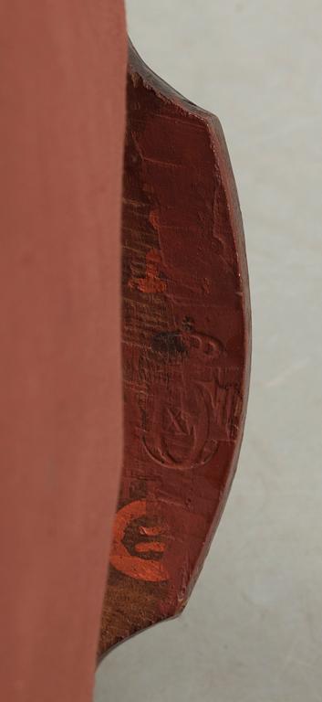 STOLAR, ett par, nyrokoko, med Karl XVs monogram, 1800-tal.