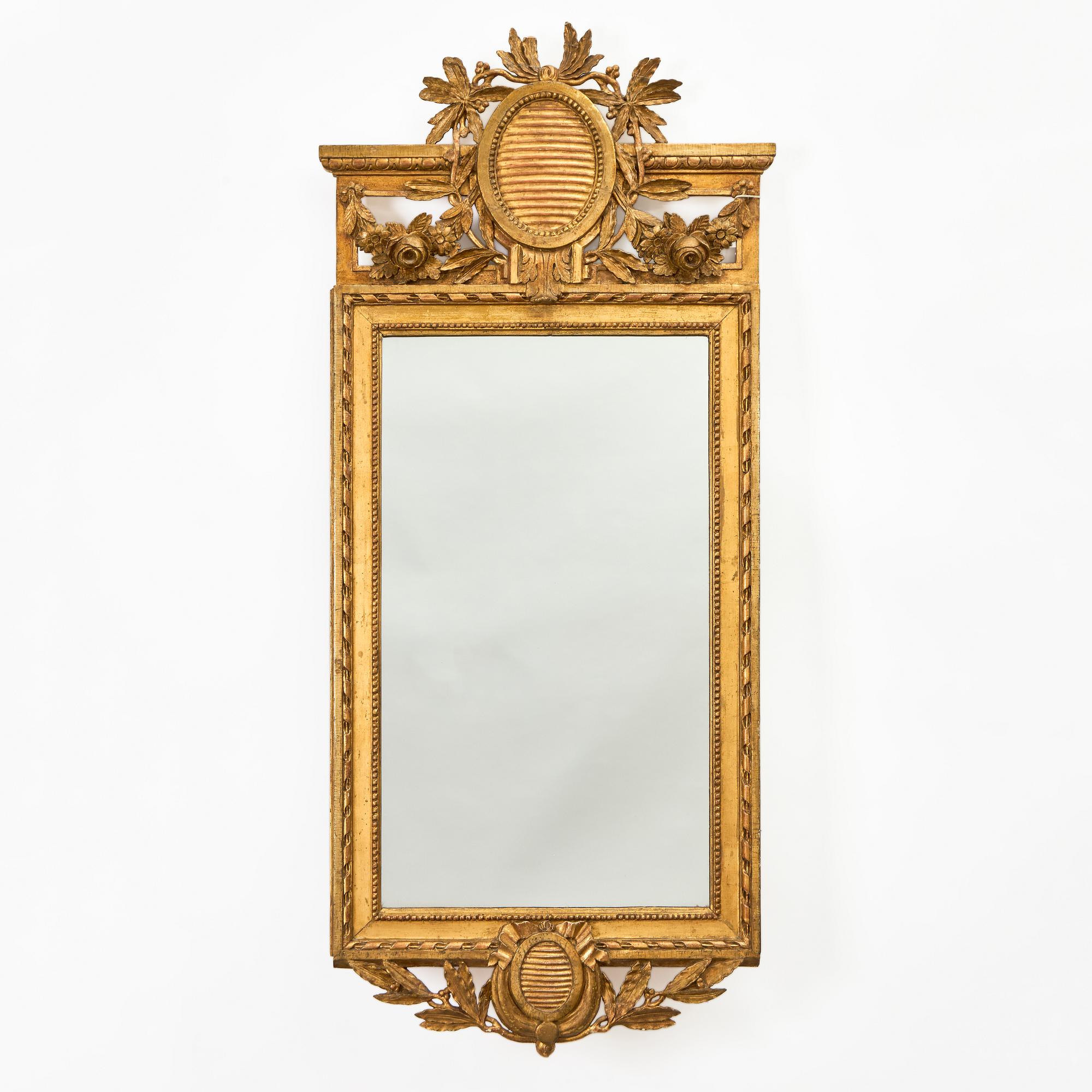 Spegel, av Carl Gustaf Fyrwald (mästare i Stockholm 1776-1825), Gustaviansk.