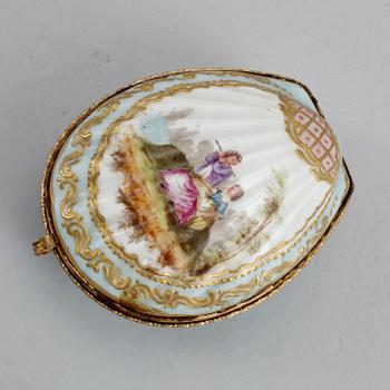 PARTI PORSLIN, 4 delar, meissen/meissenliknande, 1800/1800-tal.