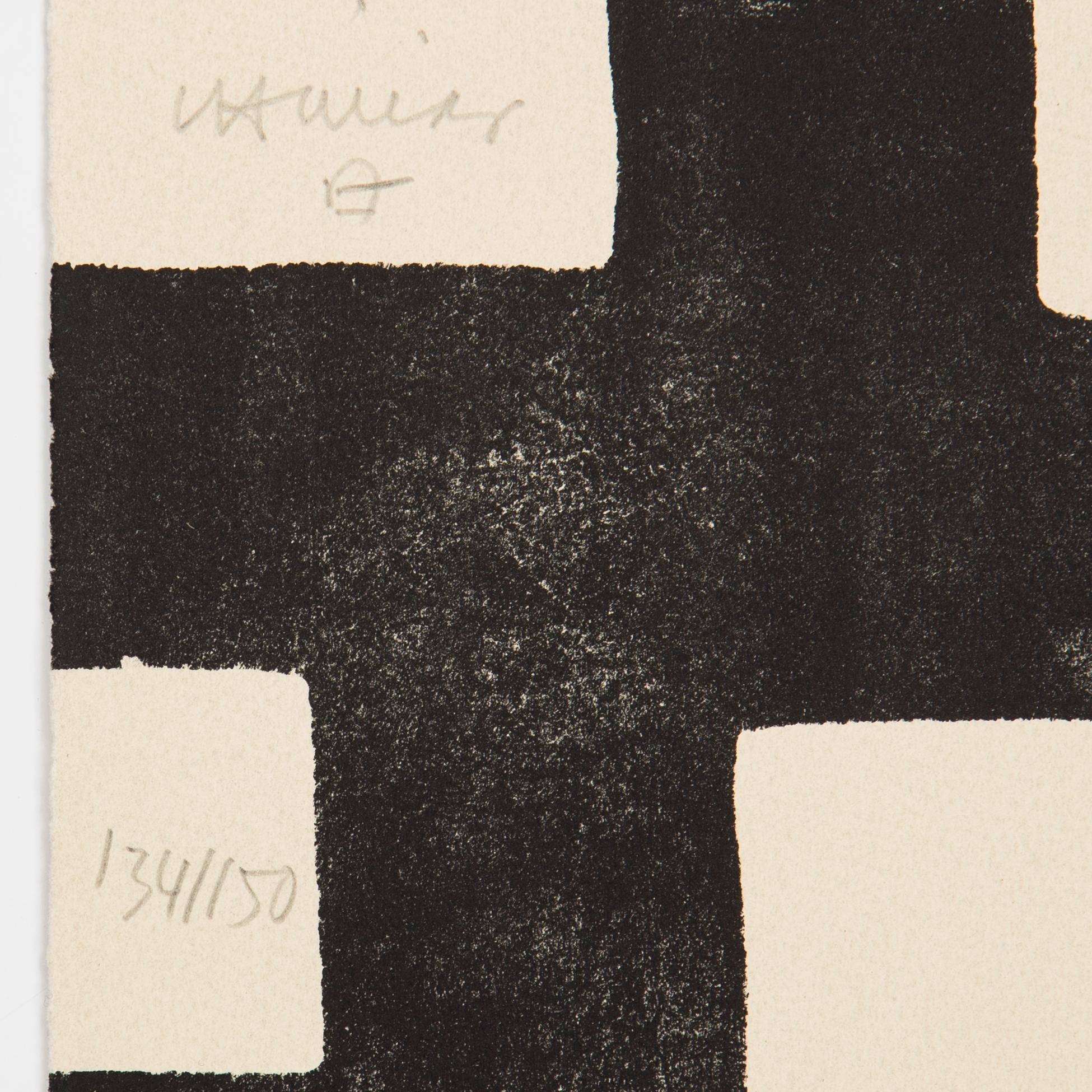 Eduardo Chillida, litografi, 1984, signerad med blyerts och numrerad 134/150,