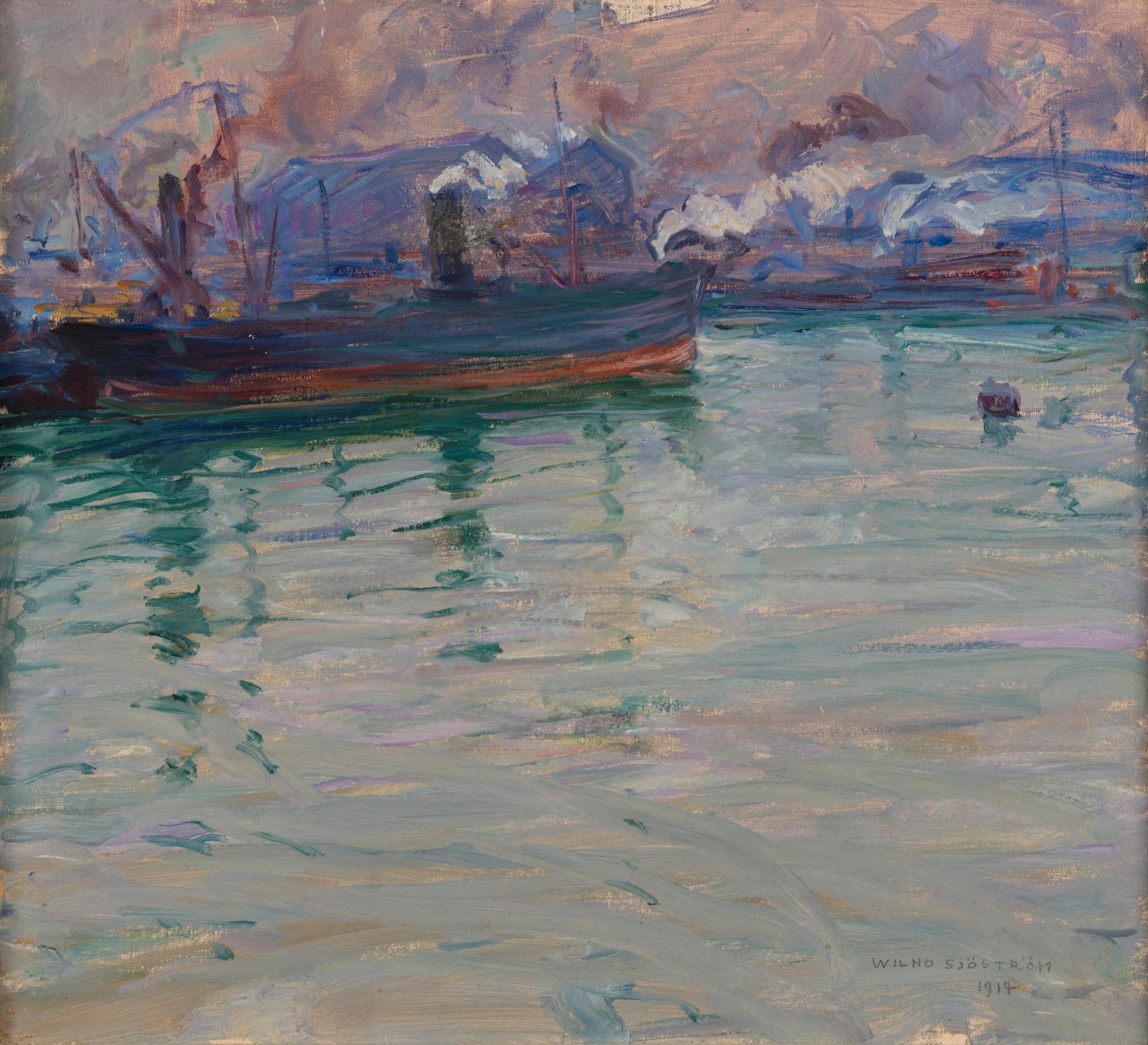WILHO SJÖSTRÖM, olja på duk, signerad och daterad 1917.