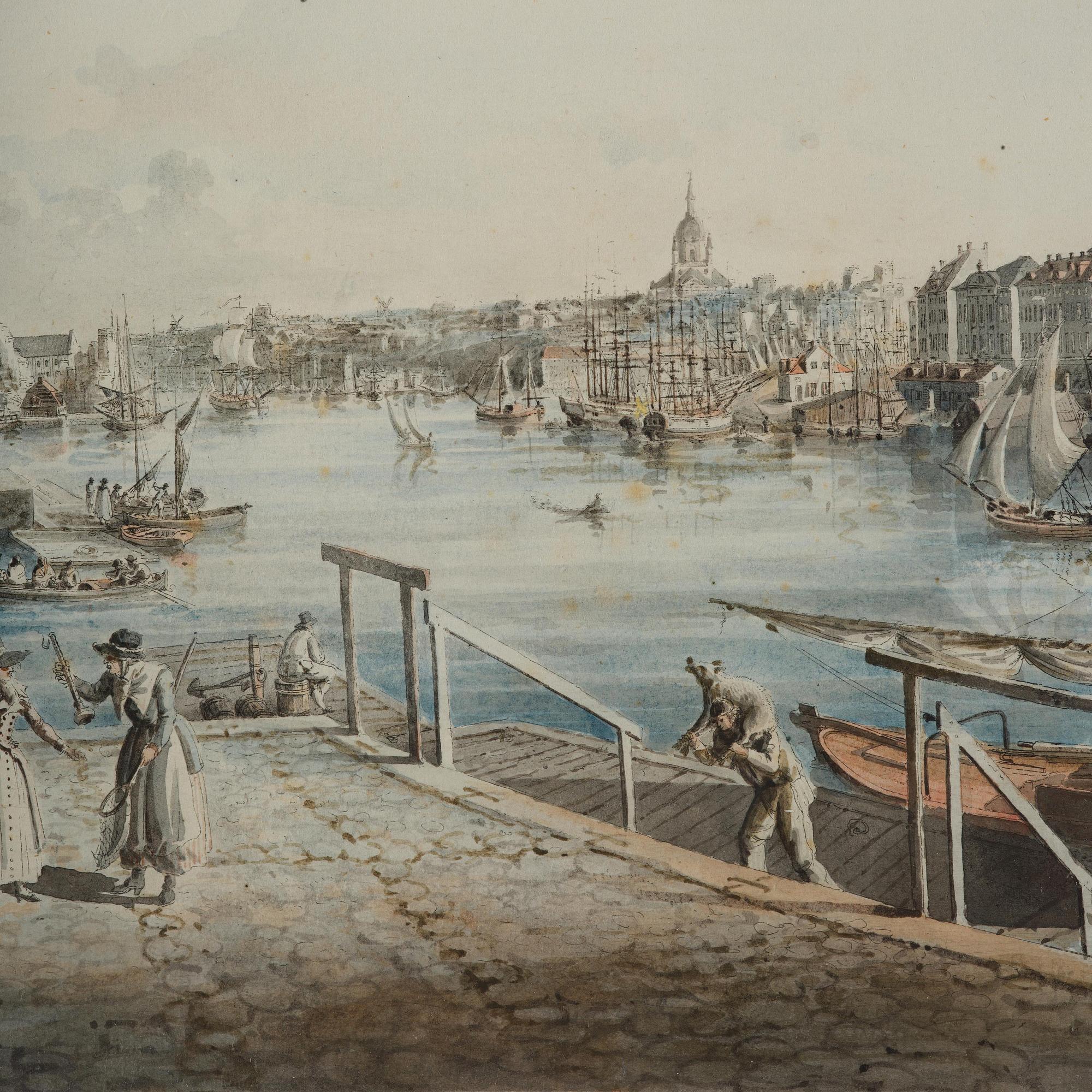 Johan Fredrik Martin, ”Stockholm åt Saltsjön" ("Utsigt af Stockholm tagen ifrån ingången till Blasieholmen").