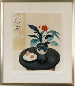 EINAR JOLIN, Mapp med 10 st Färglitografier, signerade ocg numrerade 21/360. Ramade. Mappen medföljer.