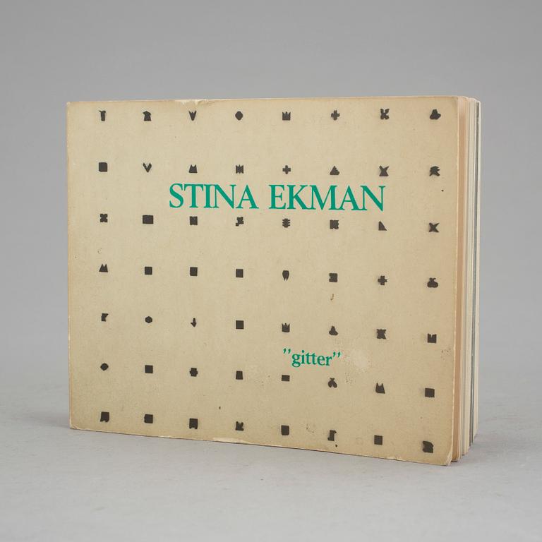 STINA EKMAN, skulptur, "Gitter", 1980-tal.