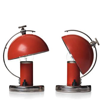 299. Erik Tidstrand, a pair of table lamps for Nordiska Kompaniet, Sweden 1930's.