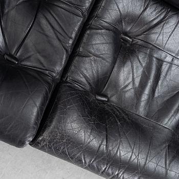 A 1960's leather upholstered 'Kadia' sofa  by Tim Bates for Pieff.