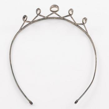 Anders Högberg, Sven-Erik Högberg, tiara, silver with moonstone.