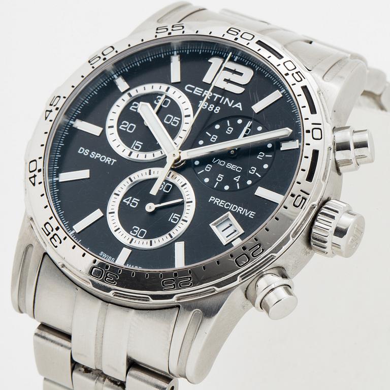 CERTINA, Ds Sport, Precidrive, wristwatch, chronograph, 42 mm.