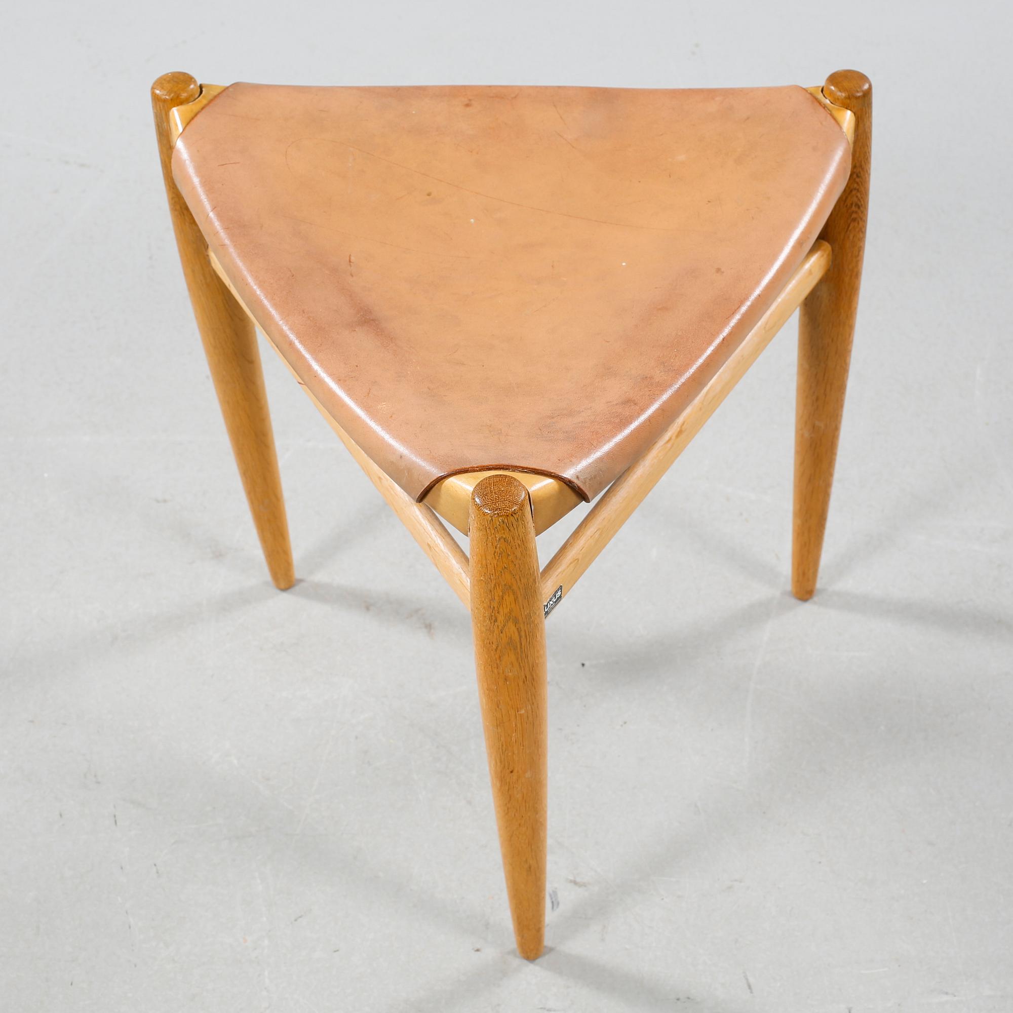 A stool, designed by Östen Kristiansson for Luxus AB in Vittsjö, 1950/60s.