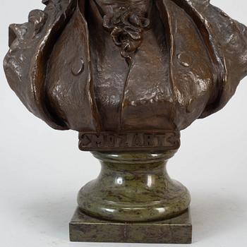 S. ALLEGRO, skulptur, brons, signerad.
