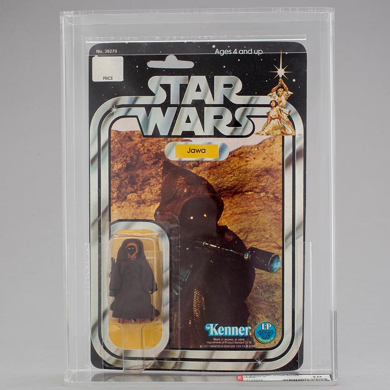 STAR WARS, Jawa 12 back-B AFA70 EX+, Kenner 1978.