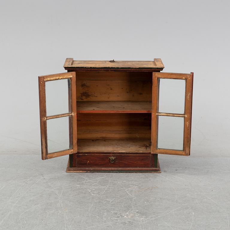 A Swedish hanging cabinet, mid or second half of the 19th century.