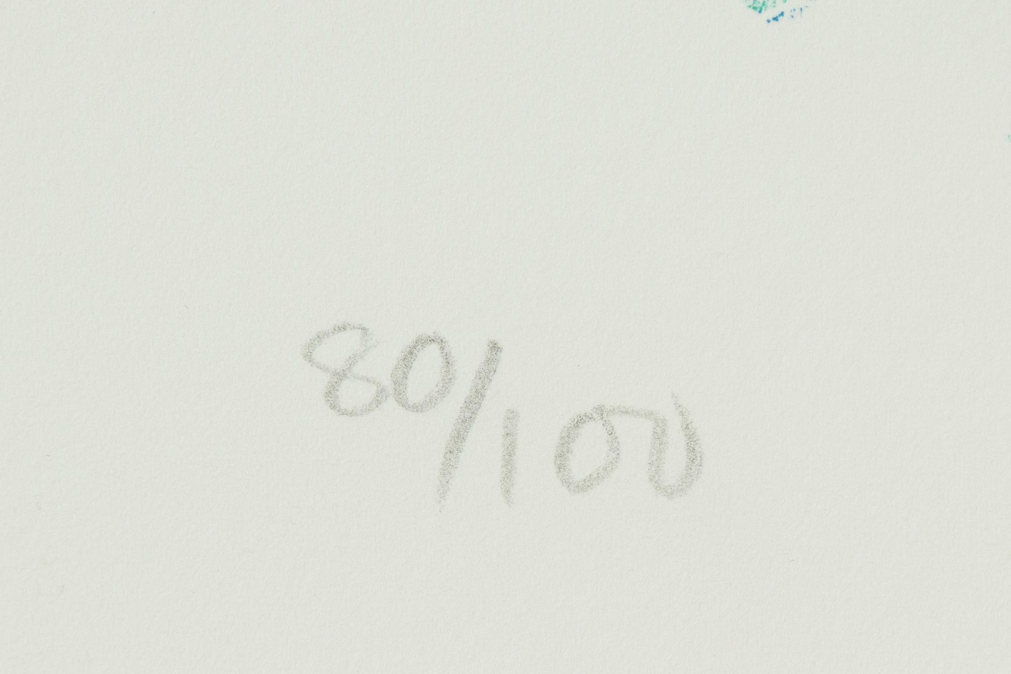 Sigvard Bernadotte, färglitografi, 1984, signerad 80/100.