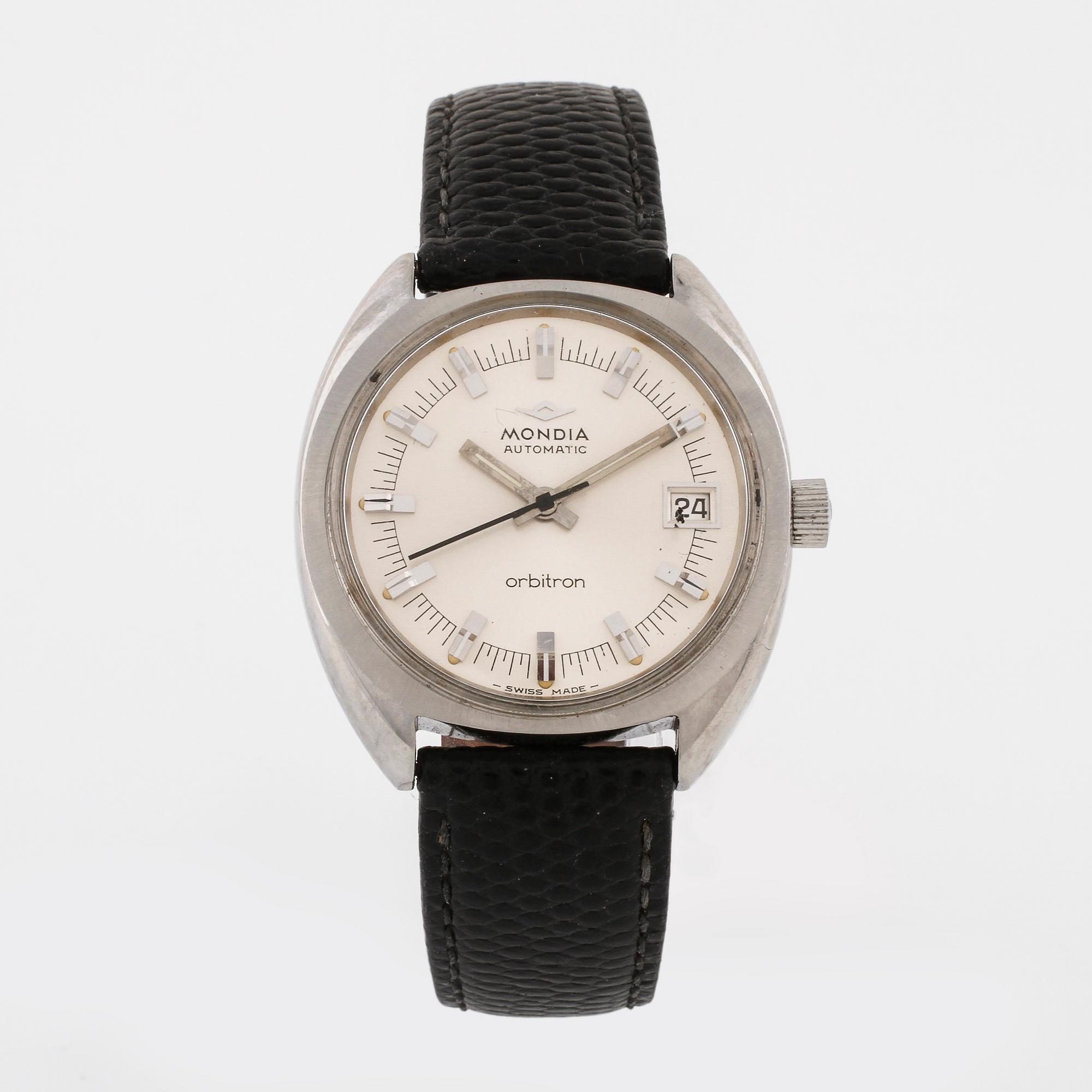 MONDIA, Orbitron, wristwatch, 35 mm.