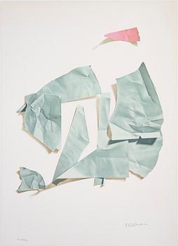 Yrjö Edelmann, lithograph in colours, stamped signature XVII/XX.
