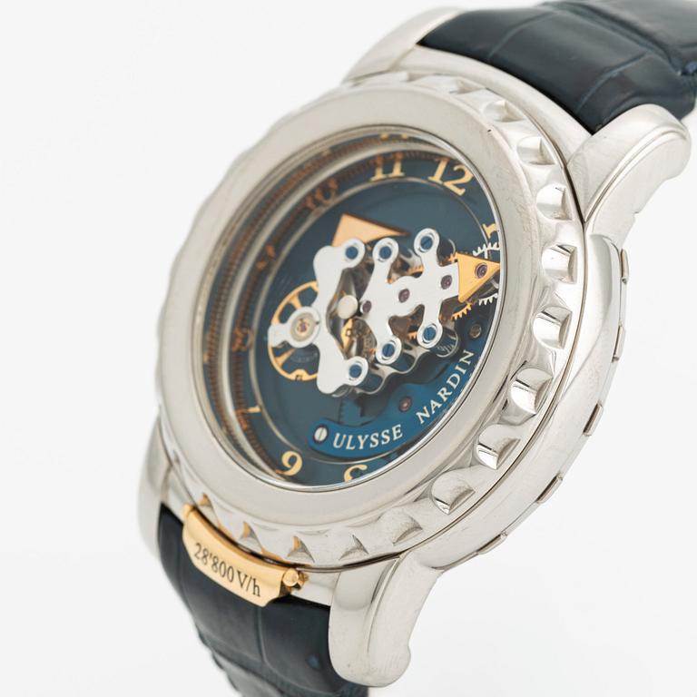 Ulysse Nardin, Freak, 28'800 V/H, "Carrousel Tourbillon", ca 2008.