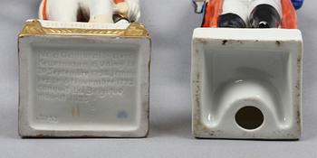 PARTI FIGURINER, 3 st, porslin.