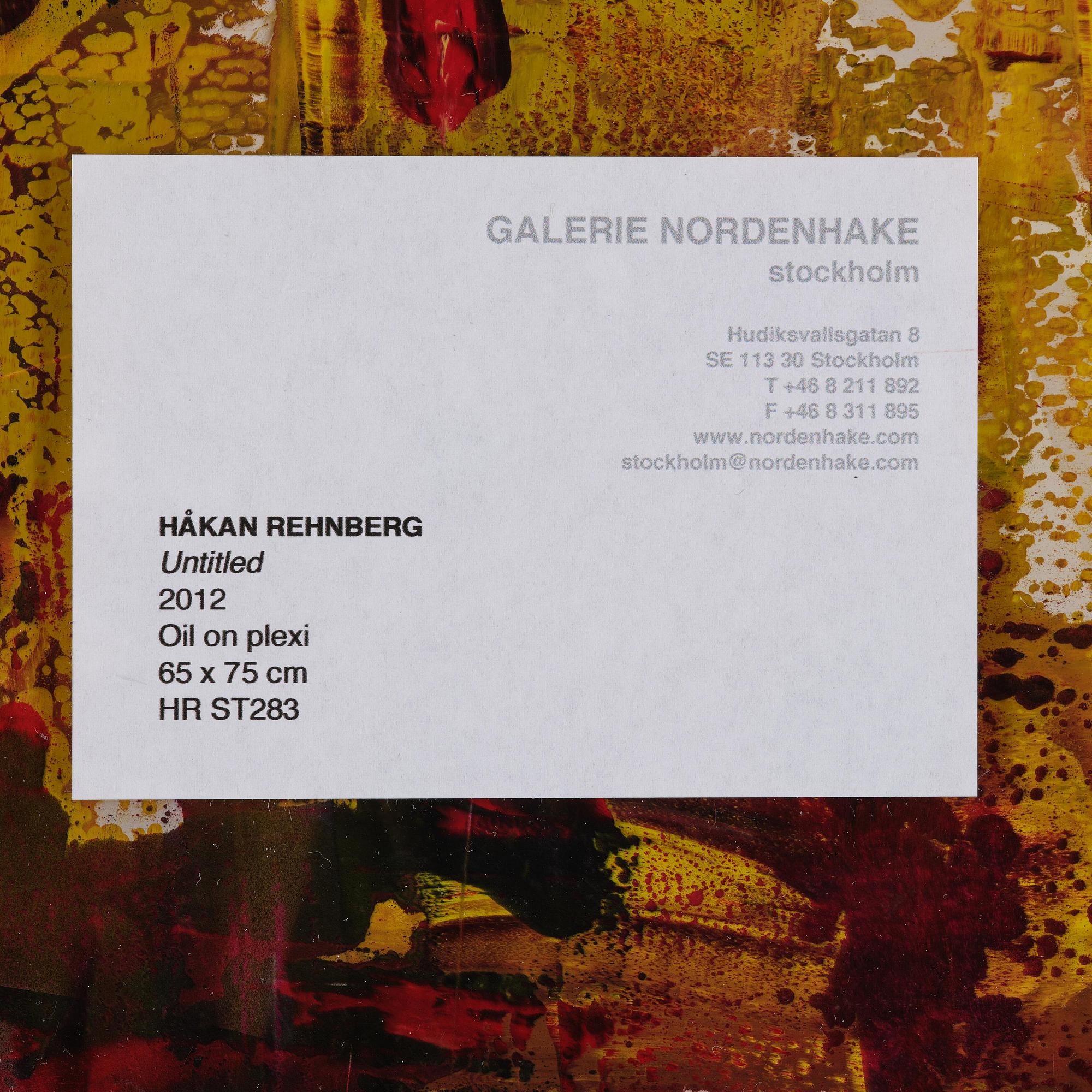 Håkan Rehnberg, Untitled.