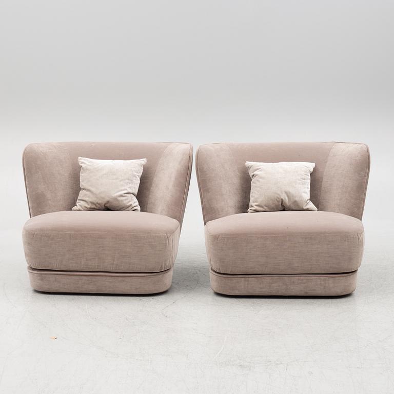A pair of easy chairs, Casamilano, Italy, Contemporary.