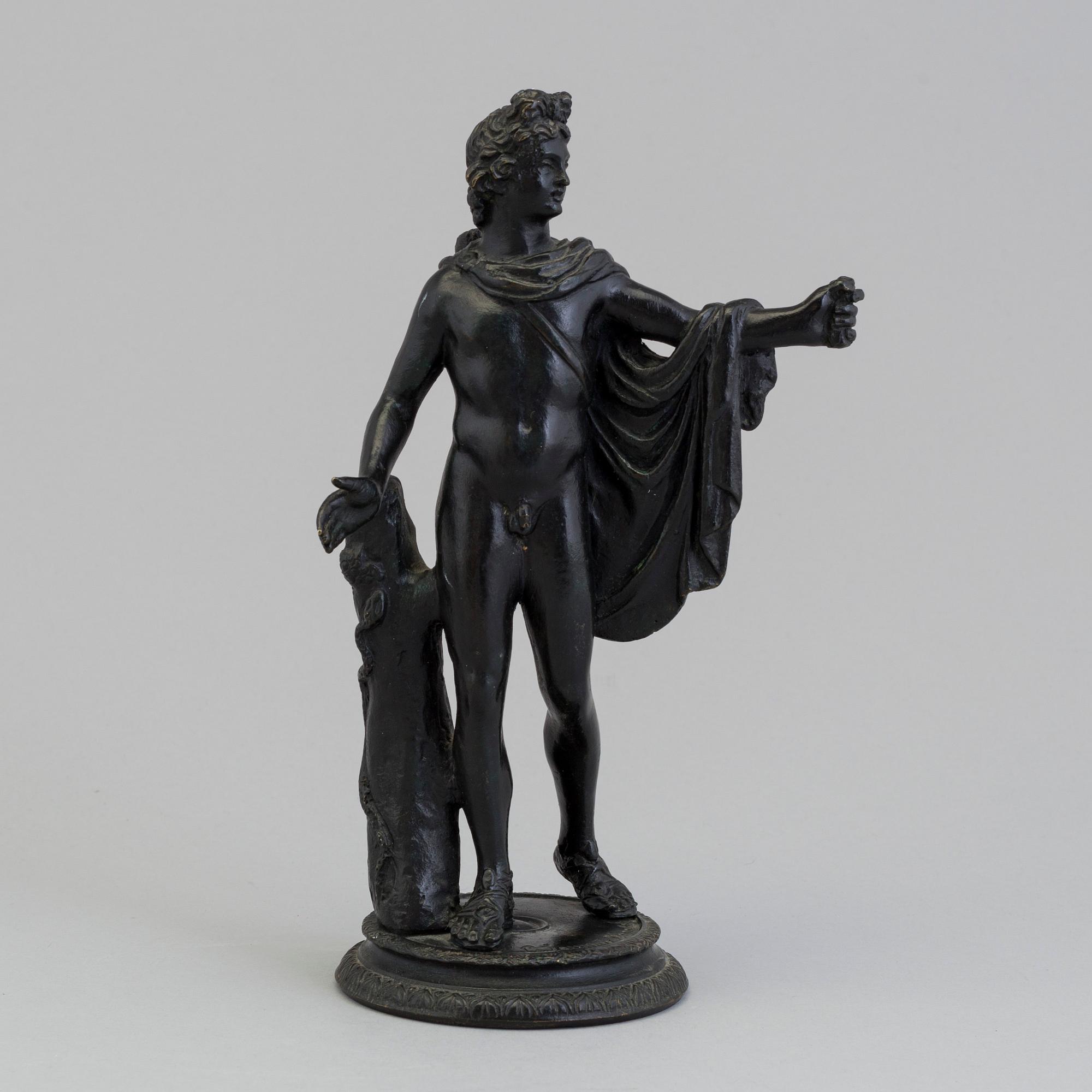 A cast metal sculpture with impressed marks for G Sommer Napoli, second half of the 19th century.