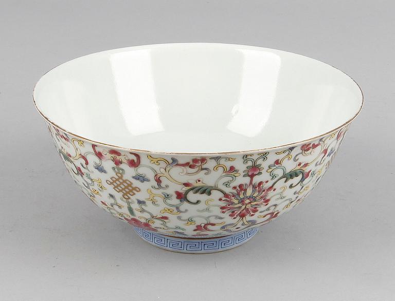 SKÅL, porslin, Kina 1900/2000-tal.