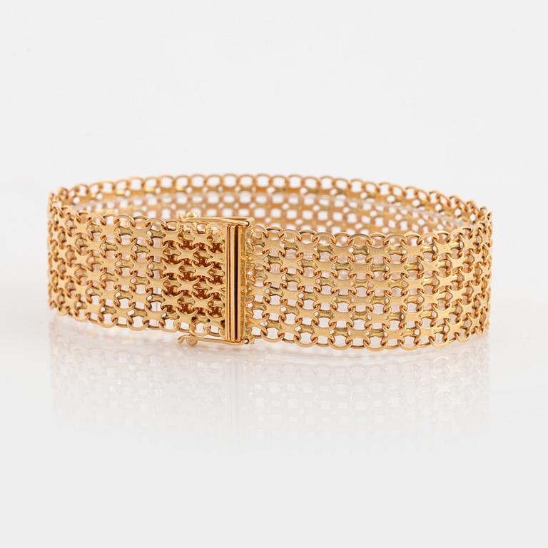 Bracelet, 18K gold, x-link.