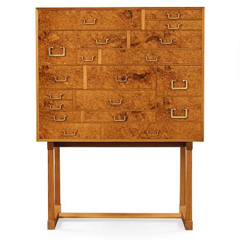 341. Josef Frank, A Josef Frank burrwood, mahogany and walnut cabinet, Svenskt Tenn, model 881.