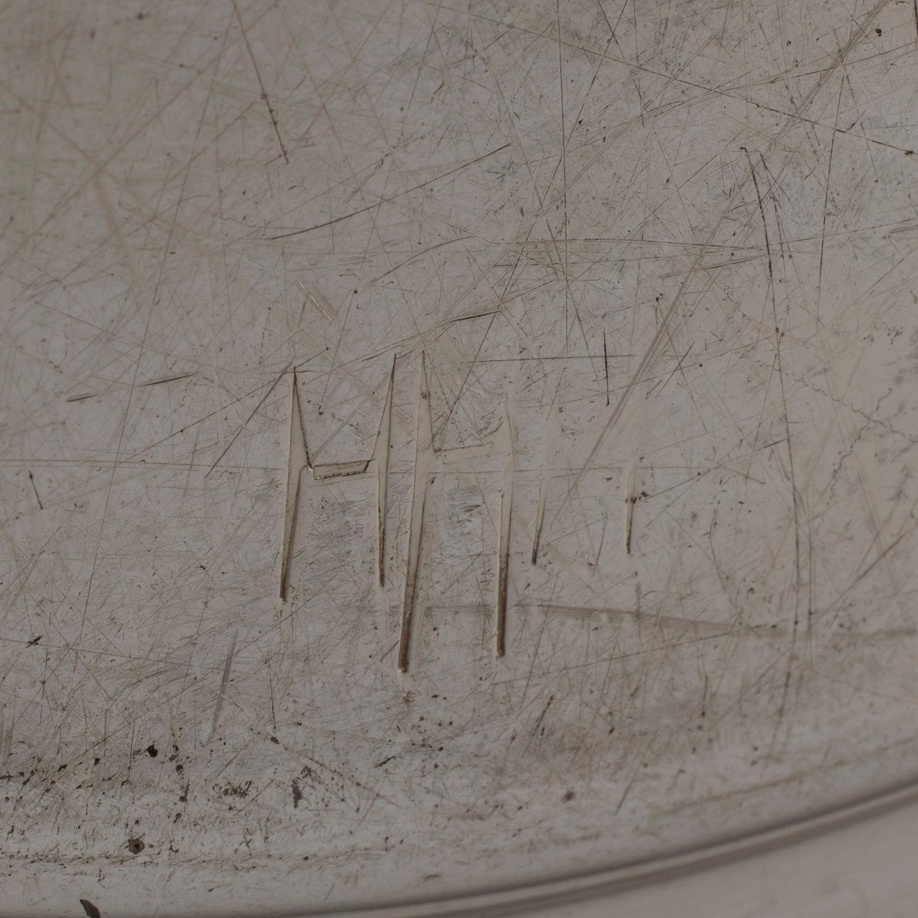 Twelve second half of the 20th Century silver plated plates by Lundtofte, Denmark.